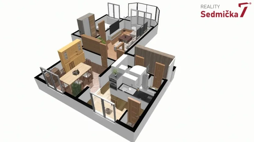 Prodej bytu 3+1, Žďár nad Sázavou, Nezvalova, 67 m2