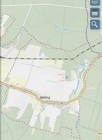 Prodej lesa, Veliny, 5028 m2