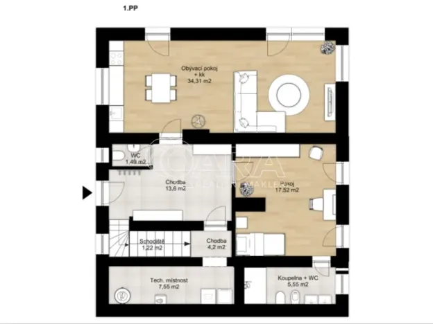 Prodej vícegeneračního domu, Chocerady, 245 m2