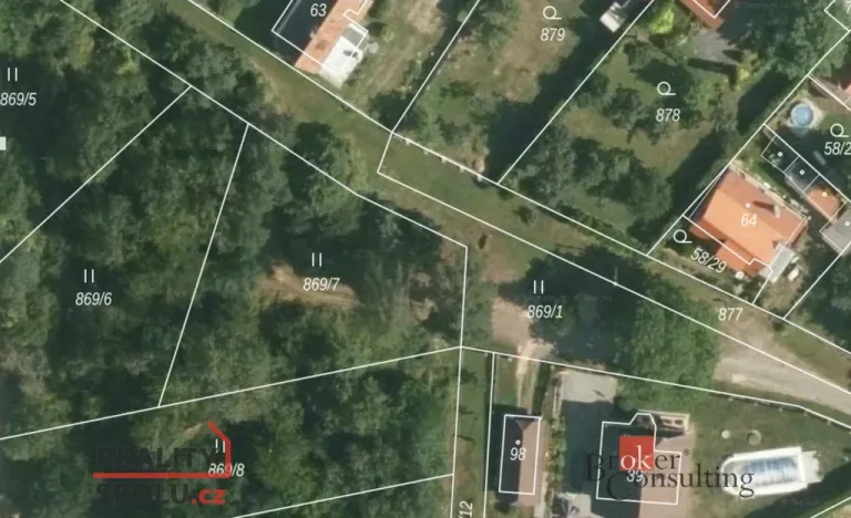 Prodej zahrady, Kbelany, 867 m2