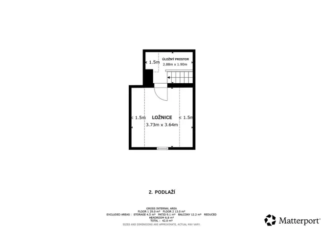 Prodej zahrady, Žitenice, 651 m2