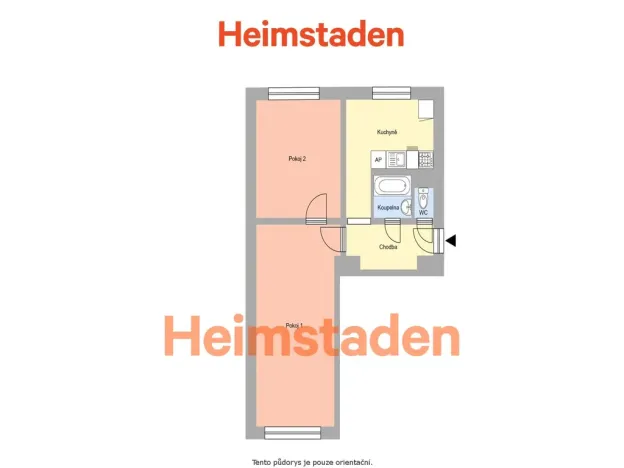 Pronájem bytu 2+1, Havířov - Město, Národní třída, 50 m2