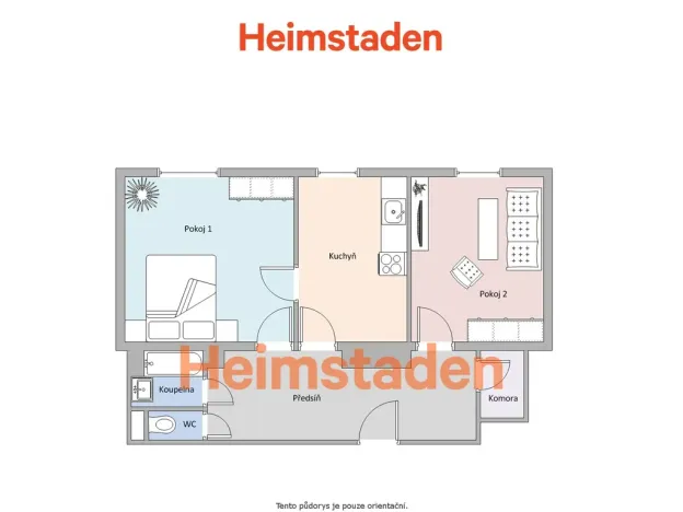 Pronájem bytu 2+1, Havířov - Město, Gorkého, 62 m2