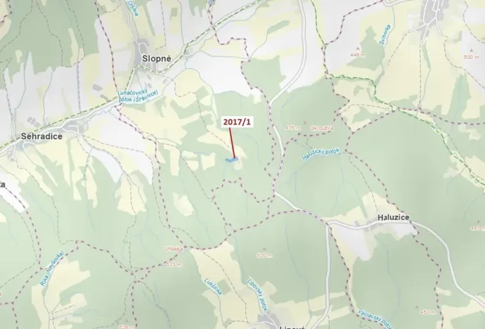 Dražba louky, Slopné, 7426 m2