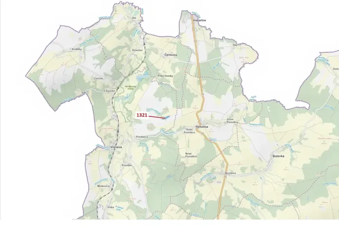 Dražba lesa, Višňová, 21506 m2