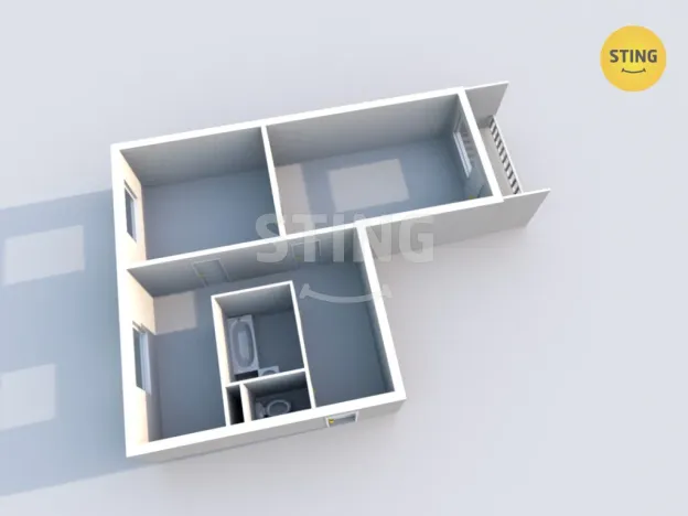 Prodej bytu 2+1, Ostrava, náměstí Družby, 56 m2