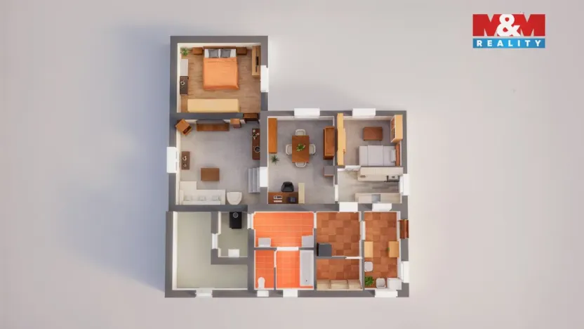 Prodej rodinného domu, Malečov - Proboštov, 160 m2