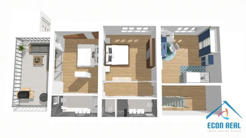 Pronájem rodinného domu, Praha, Na konečné, 224 m2