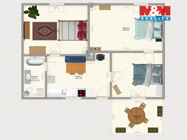 Prodej rodinného domu, Bochov, Na Kopečku, 127 m2