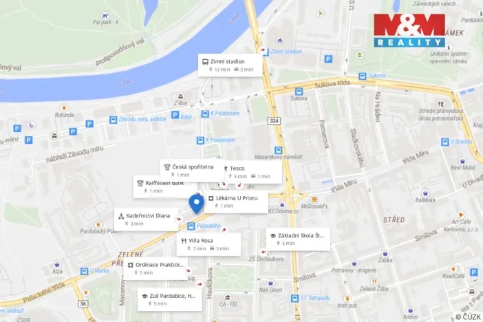 Prodej bytu 5+kk, Pardubice - Zelené Předměstí, Palackého třída, 87 m2