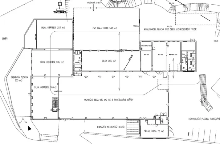 Prodej výrobních prostor, Liberec, Malodoubská, 3613 m2