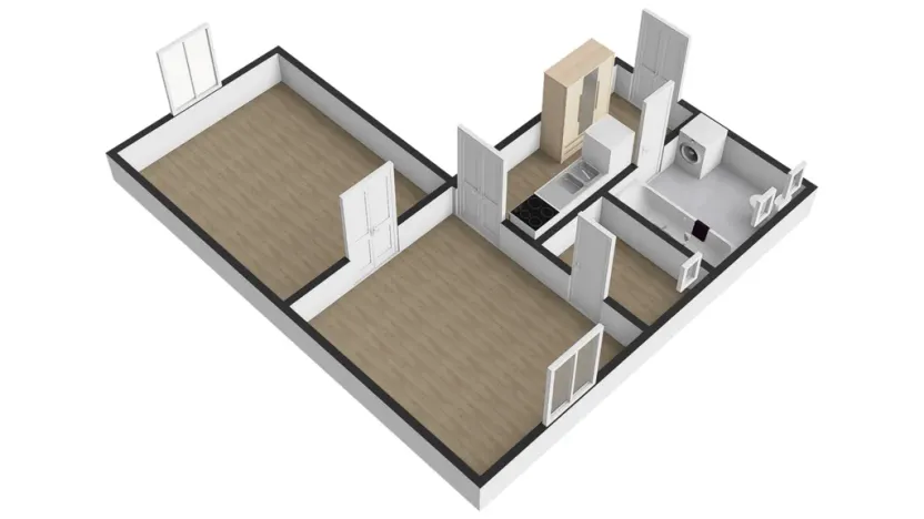 Pronájem bytu 2+kk, Praha - Smíchov, Grafická, 45 m2