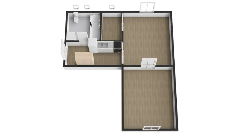 Pronájem bytu 2+kk, Praha - Smíchov, Grafická, 45 m2