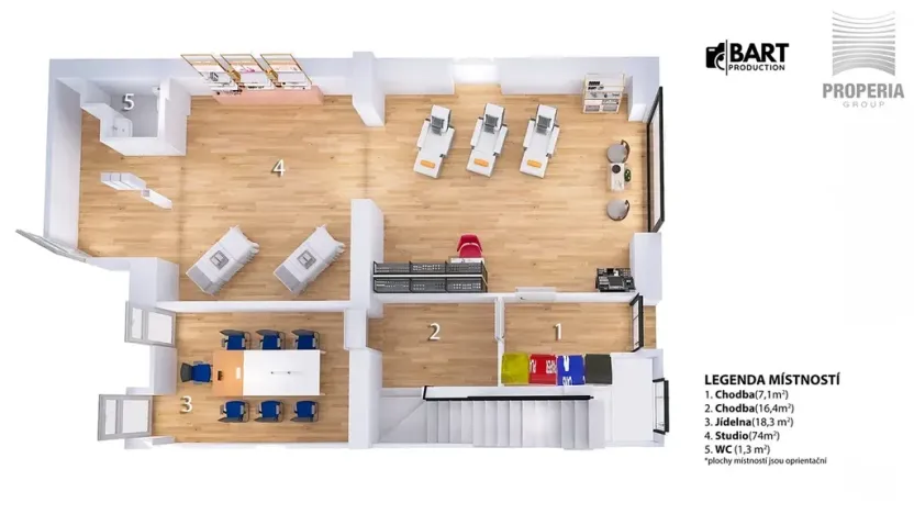 Pronájem obchodního prostoru, Brno, Ječná, 75 m2