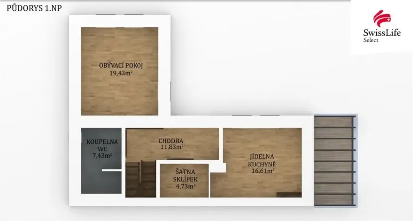 Prodej rodinného domu, Úžice, Kralupská, 125 m2