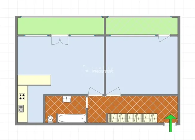 Prodej bytu 2+kk, Praha - Letňany, Tupolevova, 64 m2
