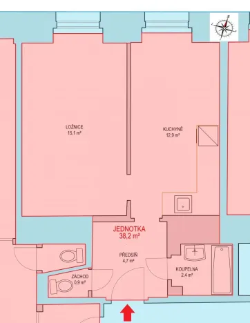 Prodej bytu 2+kk, Praha - Žižkov, Žerotínova, 36 m2