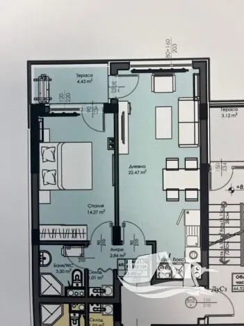 Prodej bytu 2+kk, Burgas, Bulharsko, 54 m2