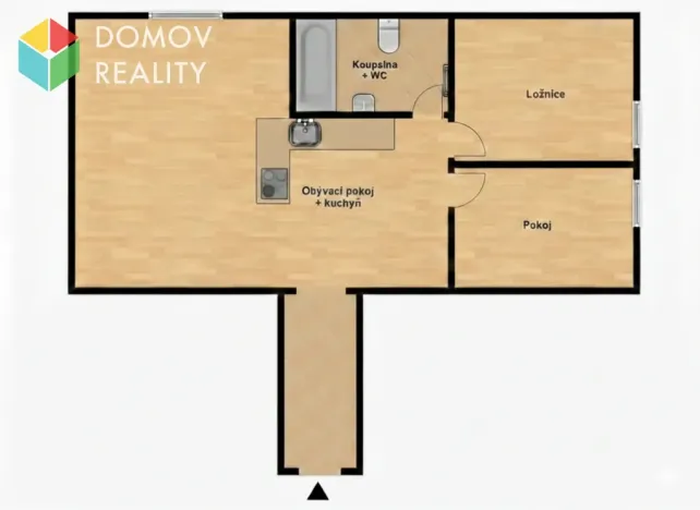 Pronájem bytu 3+kk, Hořovice, Na Okraji, 54 m2