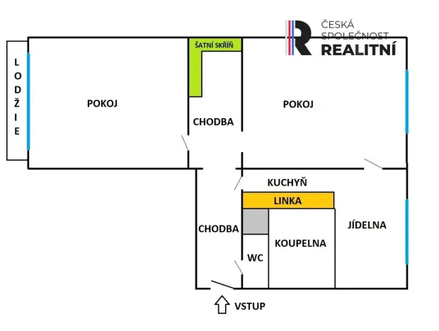 Prodej bytu 2+1, Hanušovice, Hlavní, 58 m2