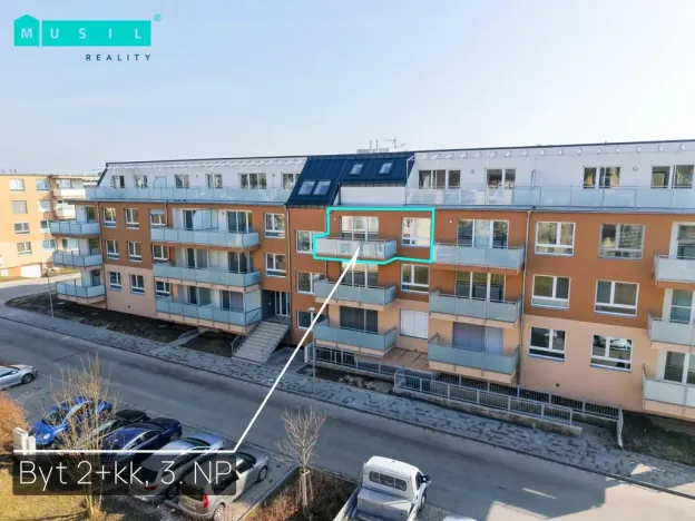 Pronájem bytu 2+kk, Olomouc - Slavonín, Topolová, 51 m2
