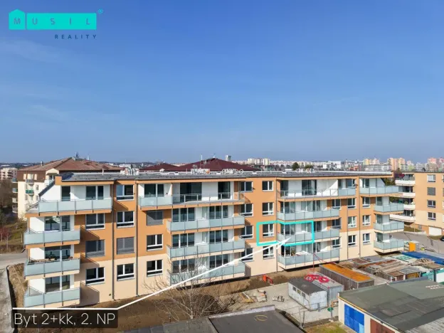 Pronájem bytu 2+kk, Olomouc - Slavonín, Topolová, 55 m2