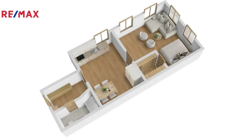 Pronájem bytu 1+1, Nová Paka, Masarykovo náměstí, 50 m2