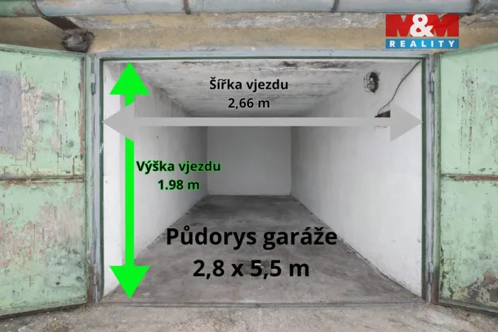 Pronájem garáže, Hradec Králové - Pražské Předměstí, 18 m2