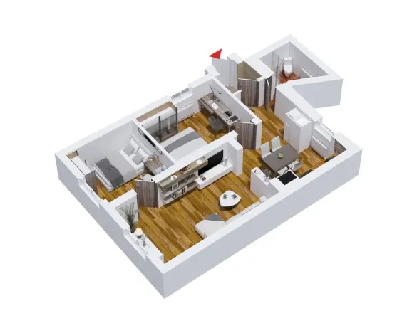 Prodej bytu 3+kk, Brno - Černovice, Faměrovo náměstí, 61 m2