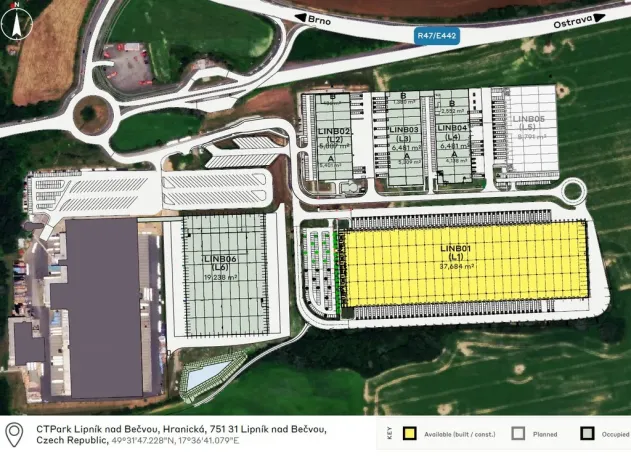 Pronájem výrobních prostor, Lipník nad Bečvou - Lipník nad Bečvou I-Město, Hranická, 4397 m2