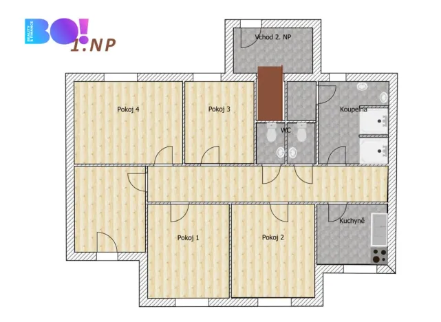 Pronájem pokoje, Řeka, 15 m2