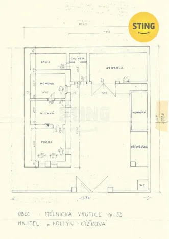 Prodej rodinného domu, Velký Borek - Mělnická Vrutice, 42 m2