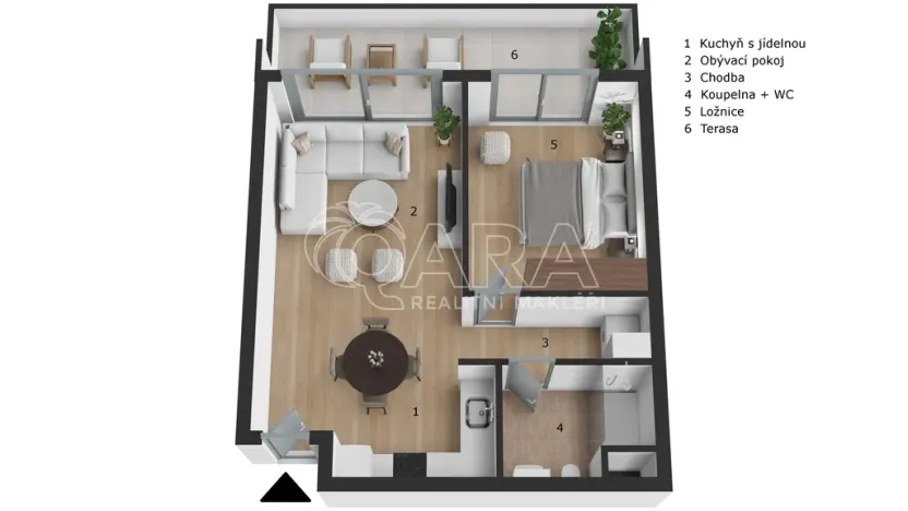 Prodej bytu 2+kk, Georgiou Theotoka,Aradippou,Kypr, 73 m2