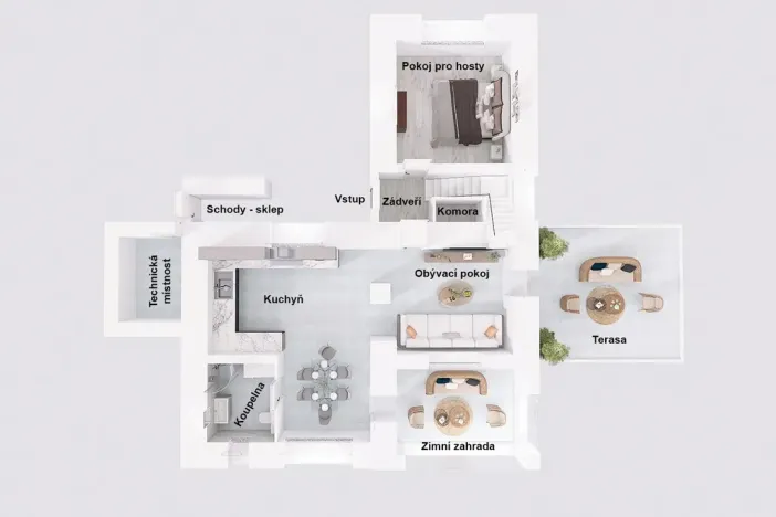 Prodej rodinného domu, Horní Kruty, 162 m2