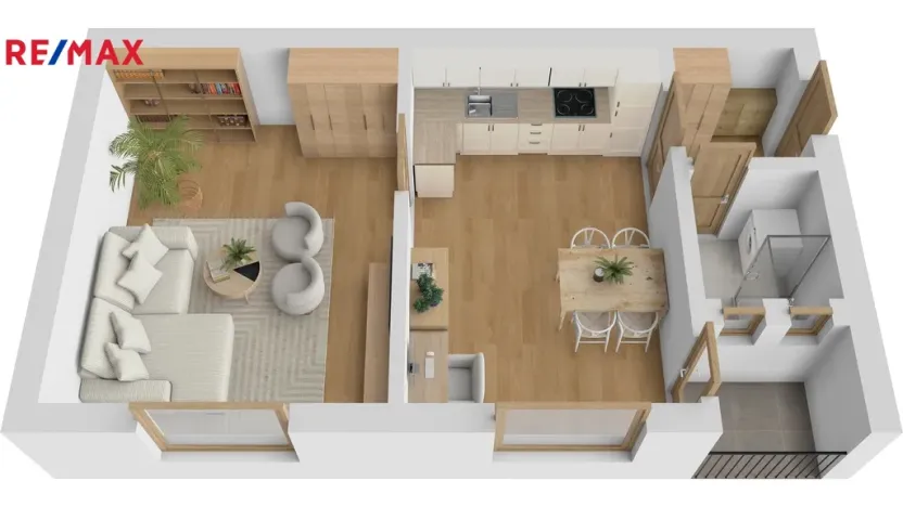 Pronájem bytu 2+kk, Hradec Králové, Bratří Čapků, 48 m2