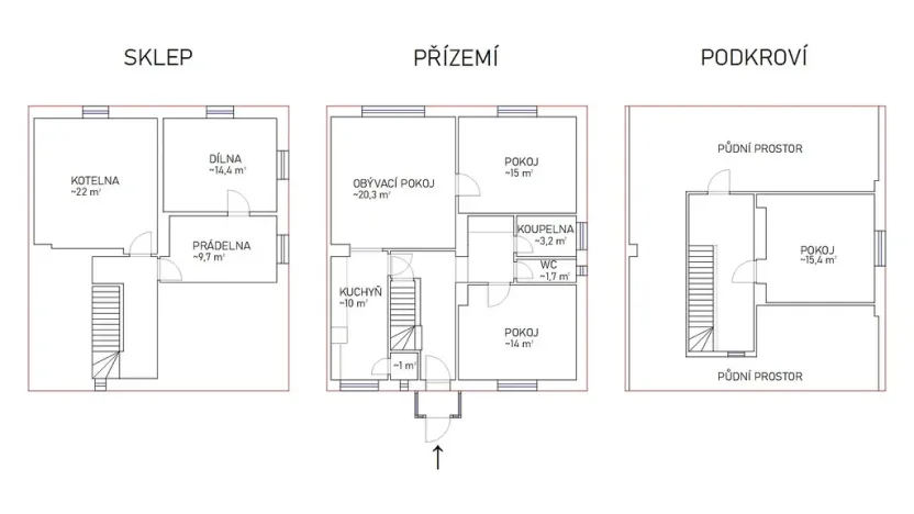 Prodej rodinného domu, Brumov-Bylnice - Brumov, Na Vyhlídce, 93 m2