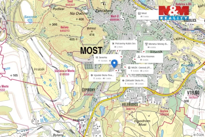 Pronájem bytu 2+1, Most, Pionýrů, 56 m2