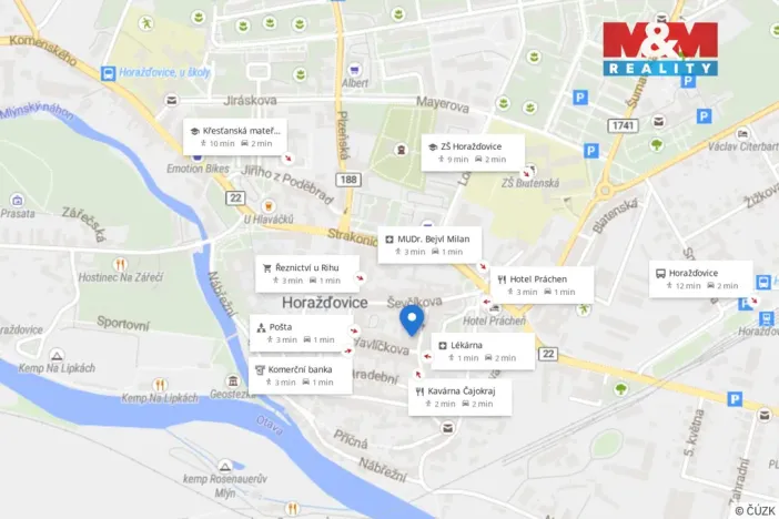 Pronájem obchodního prostoru, Horažďovice, Prácheňská, 100 m2