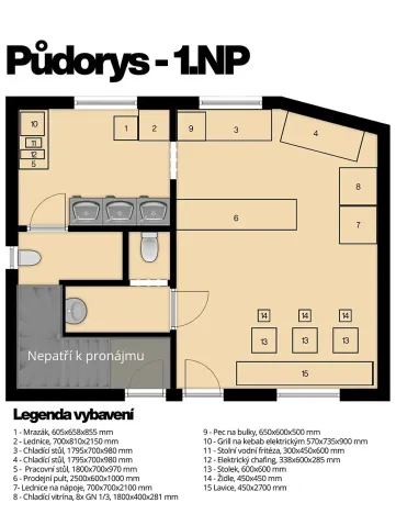 Pronájem restaurace, Vochov, 45 m2