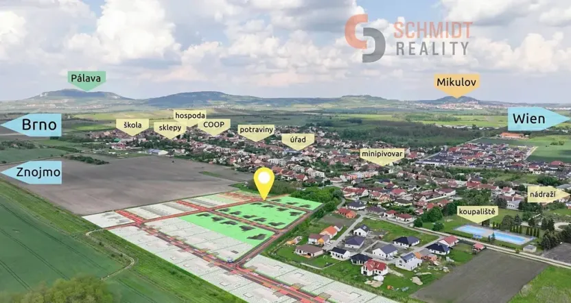 Prodej pozemku pro bydlení, Březí, Dunajovická, 816 m2