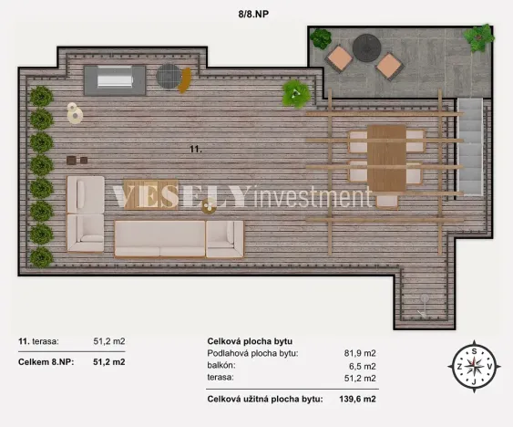 Prodej bytu 4+kk, Praha - Žižkov, Vinohradská, 139 m2
