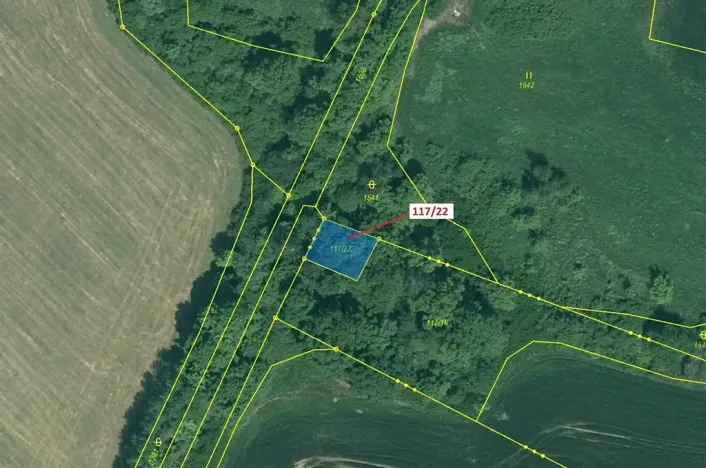 Dražba pozemku, Chvalovice, 177 m2