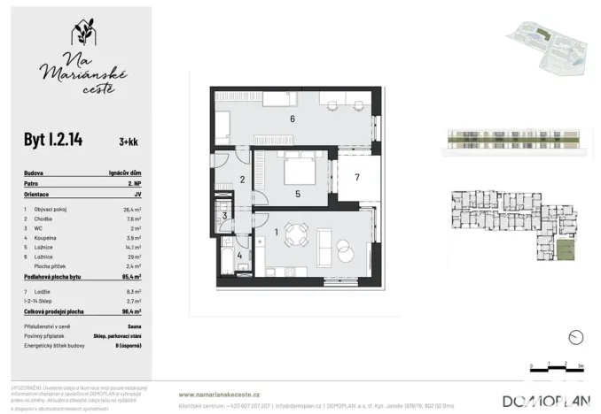 Pronájem bytu 3+kk, Brandýs nad Labem-Stará Boleslav, Dřevčická, 87 m2