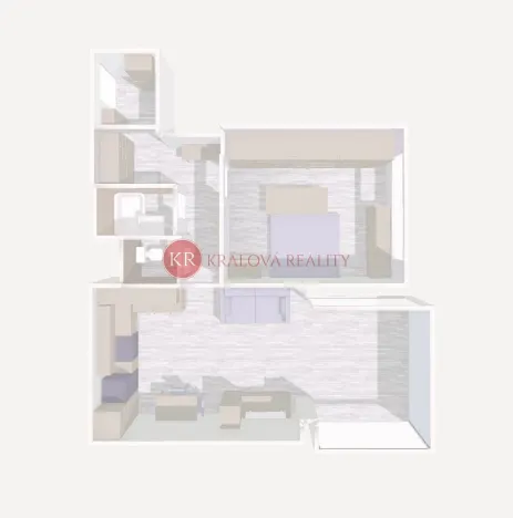 Prodej bytu 2+kk, České Budějovice, K. Štěcha, 48 m2