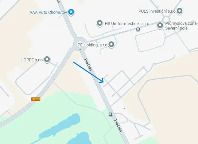 Pronájem zahrady, Chomutov, Pražská, 283 m2