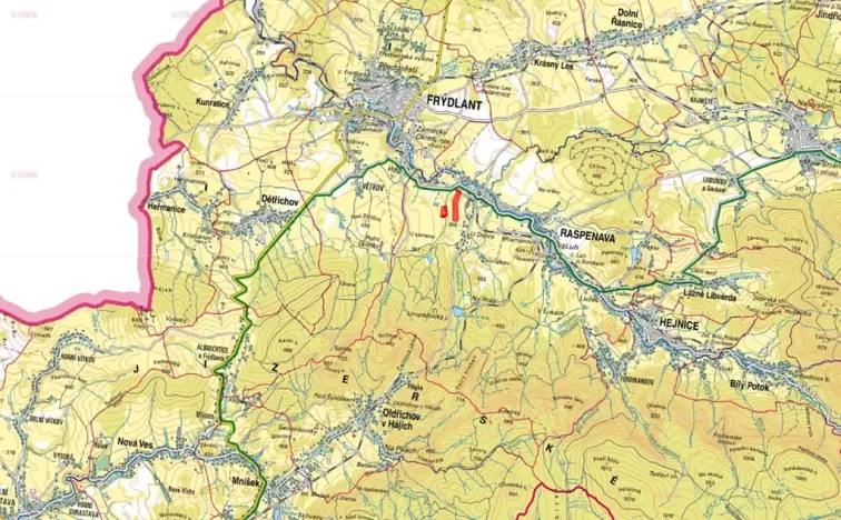 Prodej podílu pole, Raspenava, 36862 m2