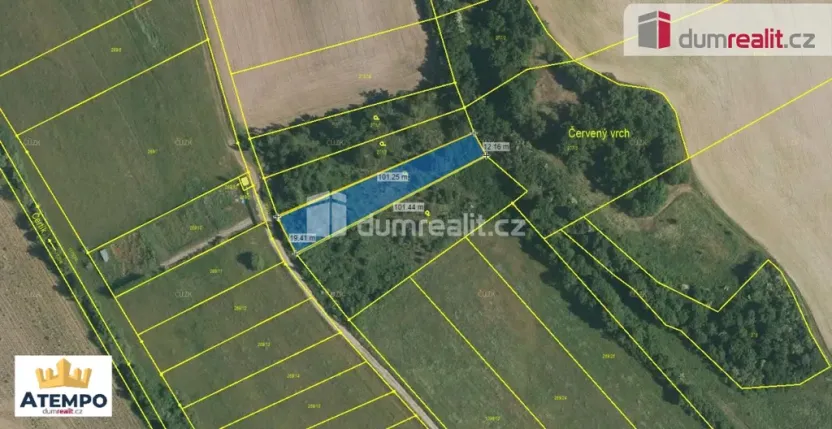 Prodej komerčního pozemku, Úsilné, 1632 m2