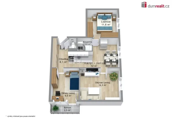 Prodej bytu 3+1, Kynšperk nad Ohří, náměstí SNP, 62 m2