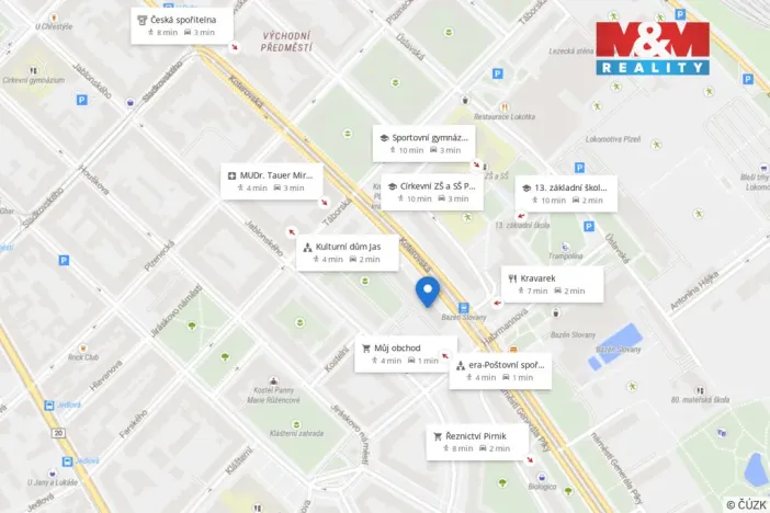 Prodej bytu 2+1, Plzeň - Východní Předměstí, Koterovská, 55 m2