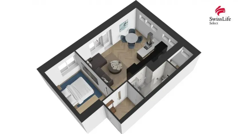 Prodej bytu 2+kk, Brno, Renneská třída, 44 m2